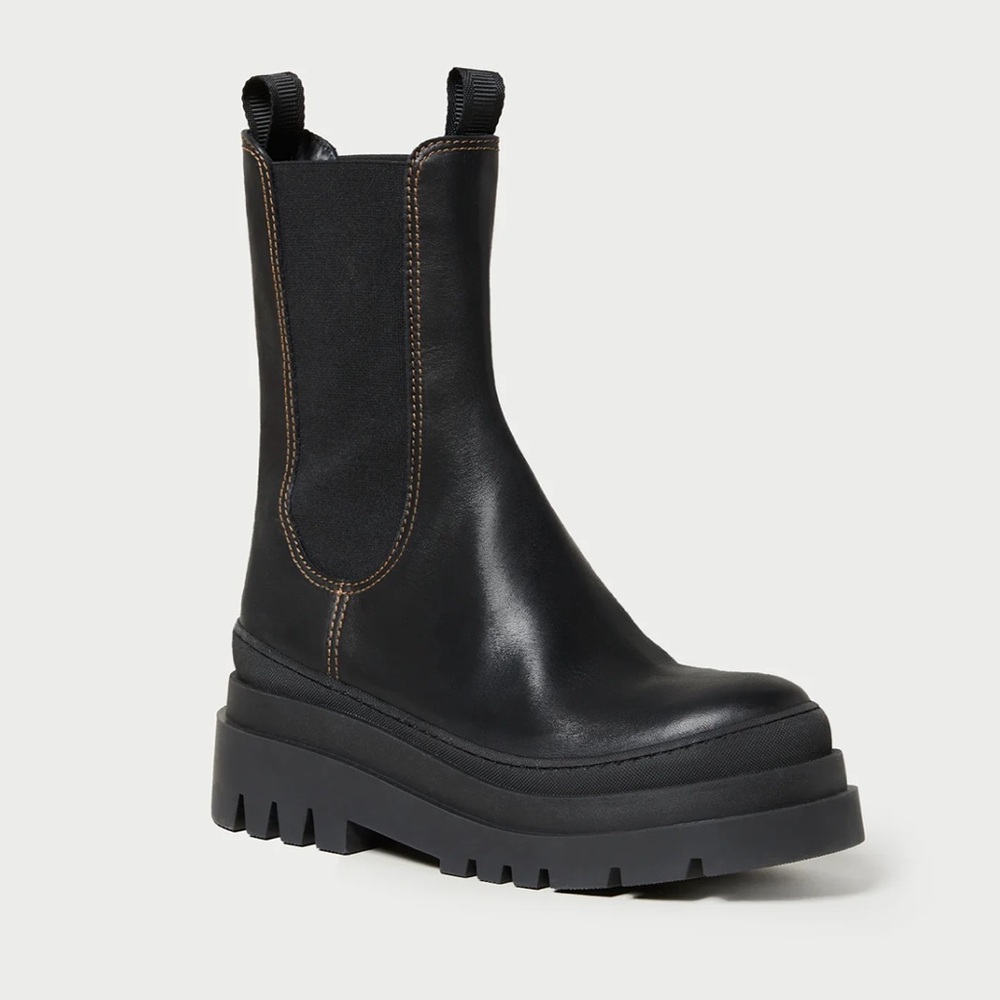 LOEFFLER RANDALL  Carlota Black Chunky Lug Boot